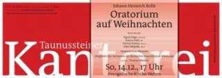 Plakat Weihnachtskonzert Kantorei