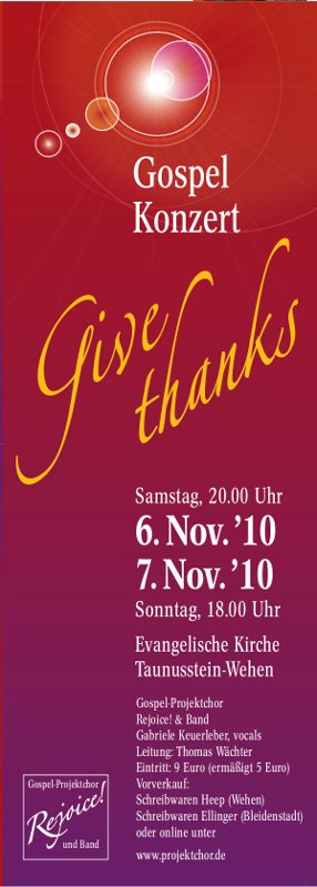 Give thanks - Plakat